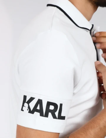 Tricou KARL LAGERFELD, alb