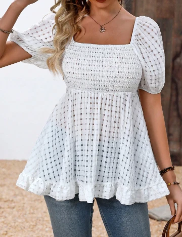 Bluza SHEIN, alb Alb
