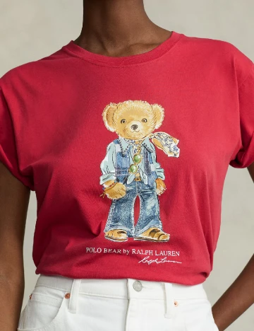 Tricou Polo Ralph Lauren, rosu Rosu