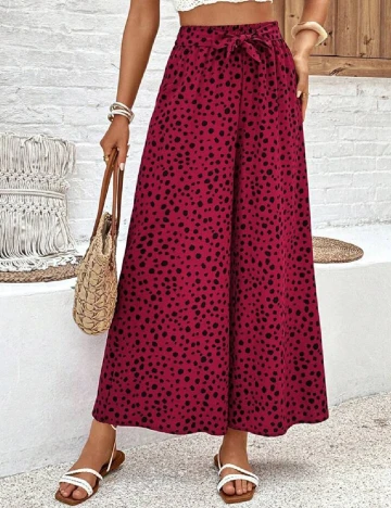 Pantaloni SHEIN, grena Rosu