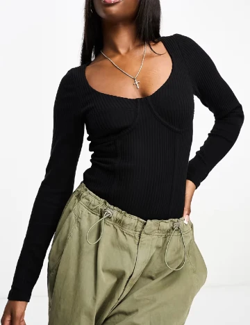 Body ASOS, negru Negru