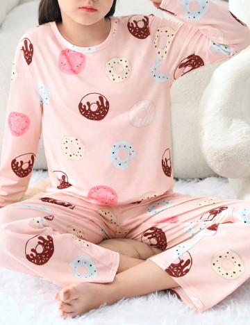 
						Pijama Shein Kids, roz