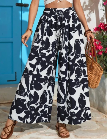Pantaloni SHEIN, bleumarin
