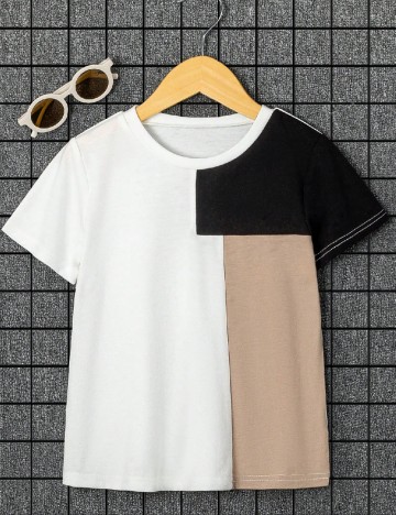 
						Tricou Shein Kids, alb