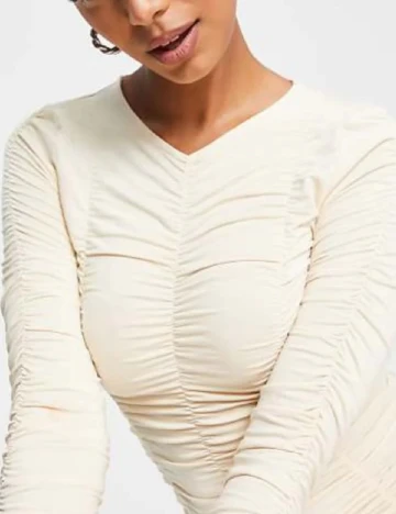 Rochie scurta SNDYS, crem Crem