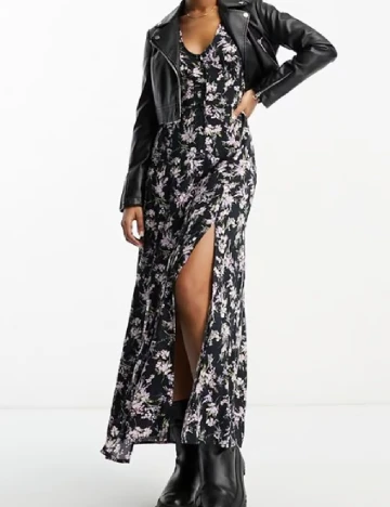 Rochie lunga Miss Selfridge, negru Negru