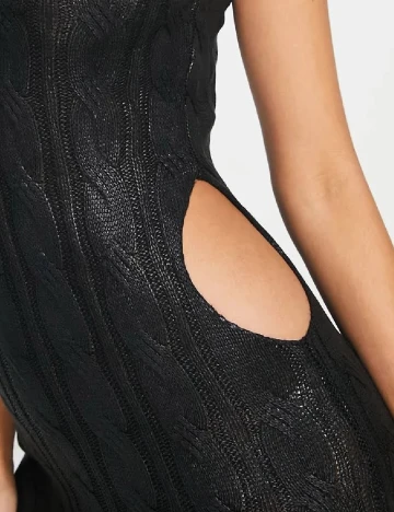 Rochie medie NA-KD, negru Negru