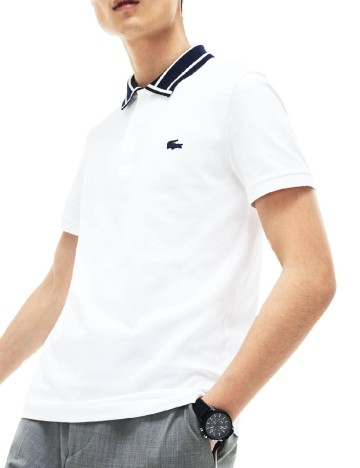 
						Tricou Lacoste, alb