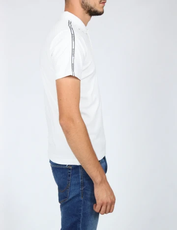 Tricou Lacoste, alb Alb