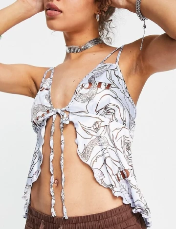 Top ASOS, albastru Albastru