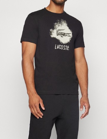 
						Tricou Lacoste, negru
