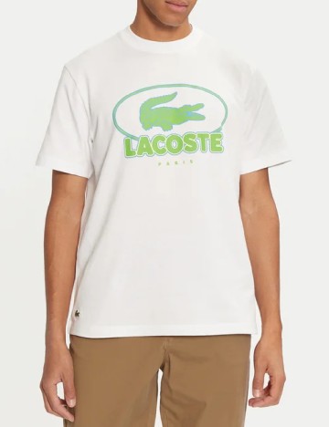 
						Tricou Lacoste, alb