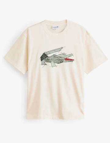 Tricou Lacoste, crem