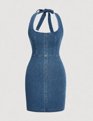 Rochie scurta SHEIN, albastru