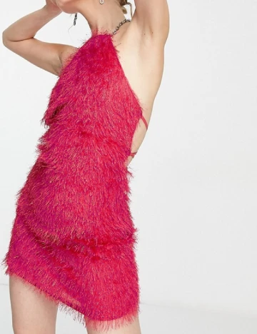 Rochie scurta AmyLynn, roz Roz