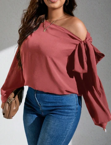 Bluza SHEIN CURVE, roz Roz