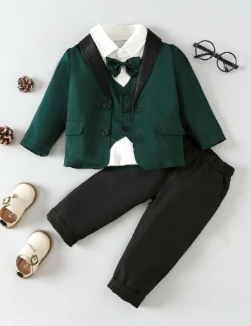 Costum Shein Kids, verde Verde