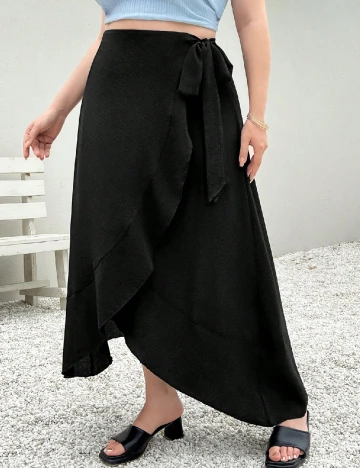 Fusta SHEIN CURVE, negru Negru