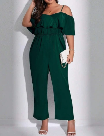 Salopeta SHEIN CURVE, verde Verde