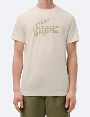 
						Tricou Lacoste, crem