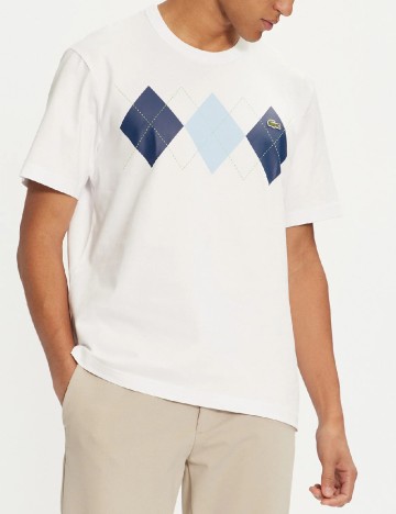
						Tricou Lacoste, alb