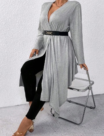 
						Cardigan SHEIN CURVE, gri