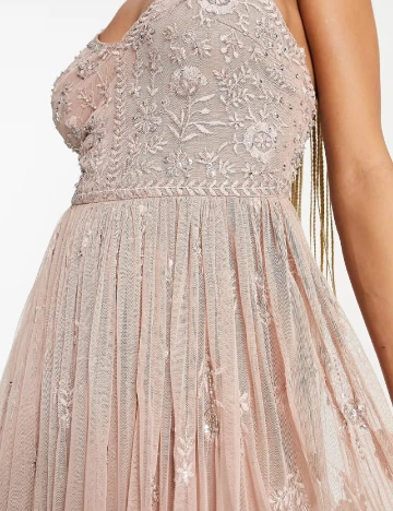Rochie lunga Beauut, crem