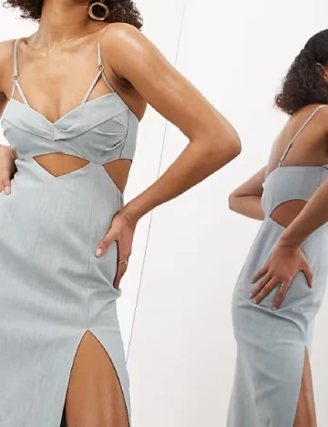 Rochie lunga ASOS, albastru