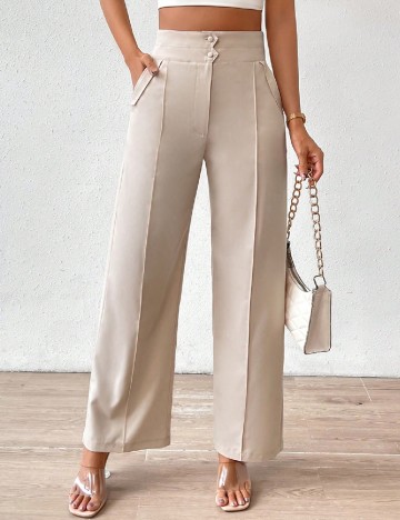 
						Pantaloni SHEIN, crem