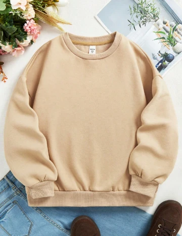 Bluza Shein Kids, crem