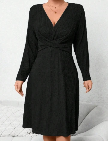 Rochie medie SHEIN CURVE, negru