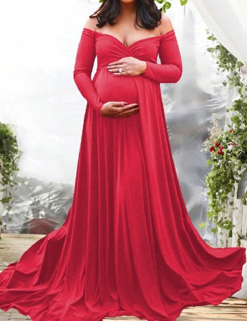 
						Rochie lunga SHEIN Maternity, roz