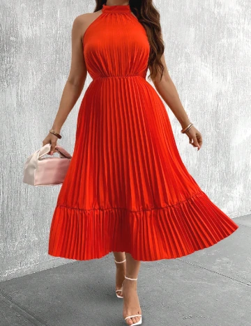 Rochie medie SHEIN CURVE, portocaliu Portocaliu