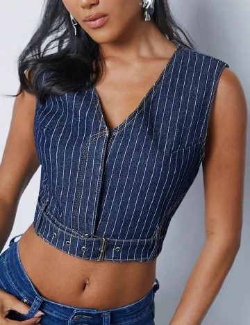 Top SHEIN, albastru Albastru