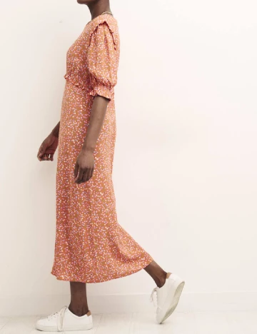 Rochie medie Nobody s child, portocaliu