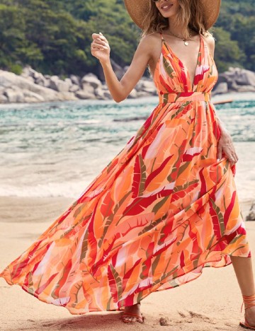 
						Rochie lunga SHEIN, mix culori