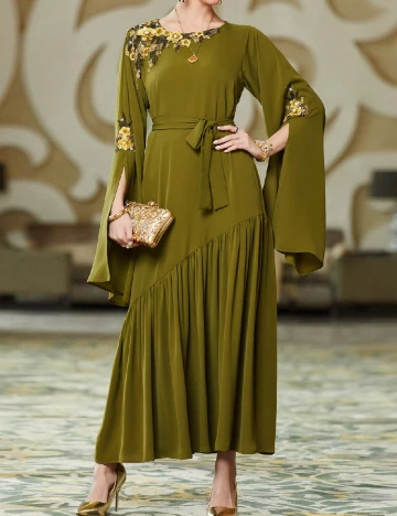 Rochie lunga SHEIN, verde