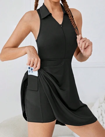 Salopeta Shein Kids, negru