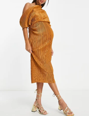 Rochie medie Asos Maternity, maro