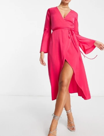 Rochie medie ASOS, roz Roz