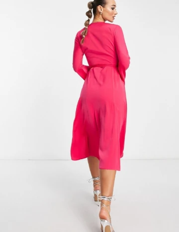 Rochie medie ASOS, roz Roz