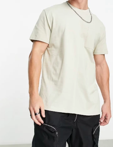 Tricou ASOS, bej Crem