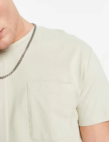 Tricou ASOS, bej Crem