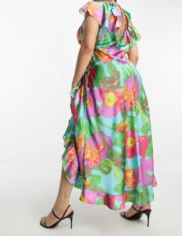 Rochie lunga ASOS Curve, mix culori