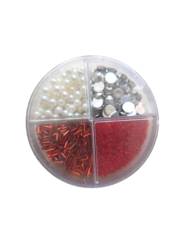 Decoratiuni artizanale Hobby Flora, rosu/alb