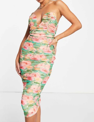 Rochie medie ASOS, floral print