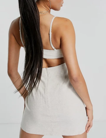 Rochie scurta ASOS, bej Crem