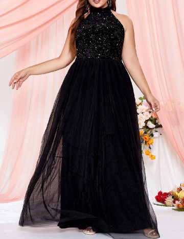 
						Rochie lunga SHEIN CURVE, negru