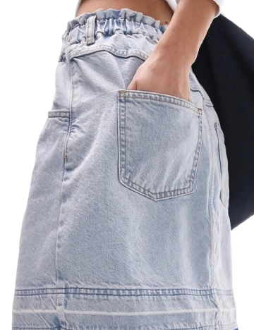 Fusta Top Shop, albastru Albastru
