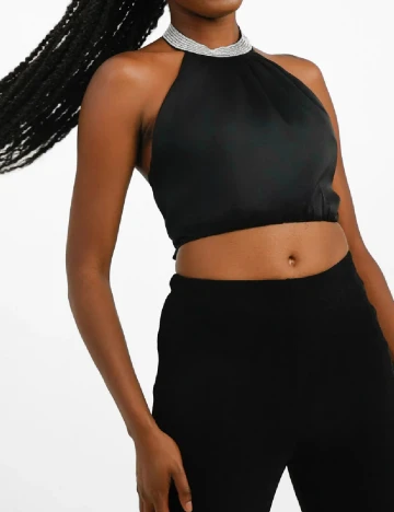 Top Forever New, negru Negru